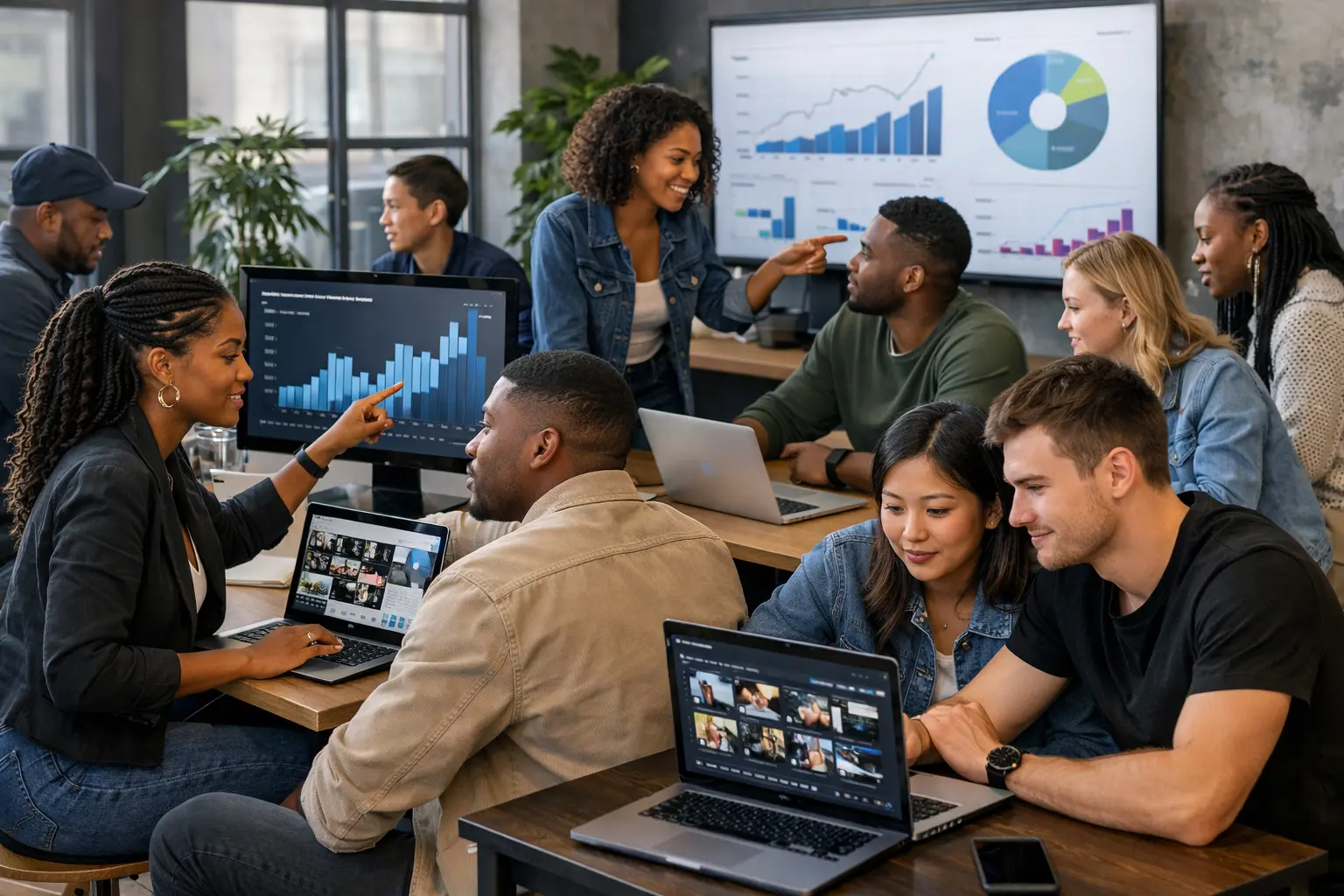 Illustration representing financial influencer income streams through diversified creator monetization.