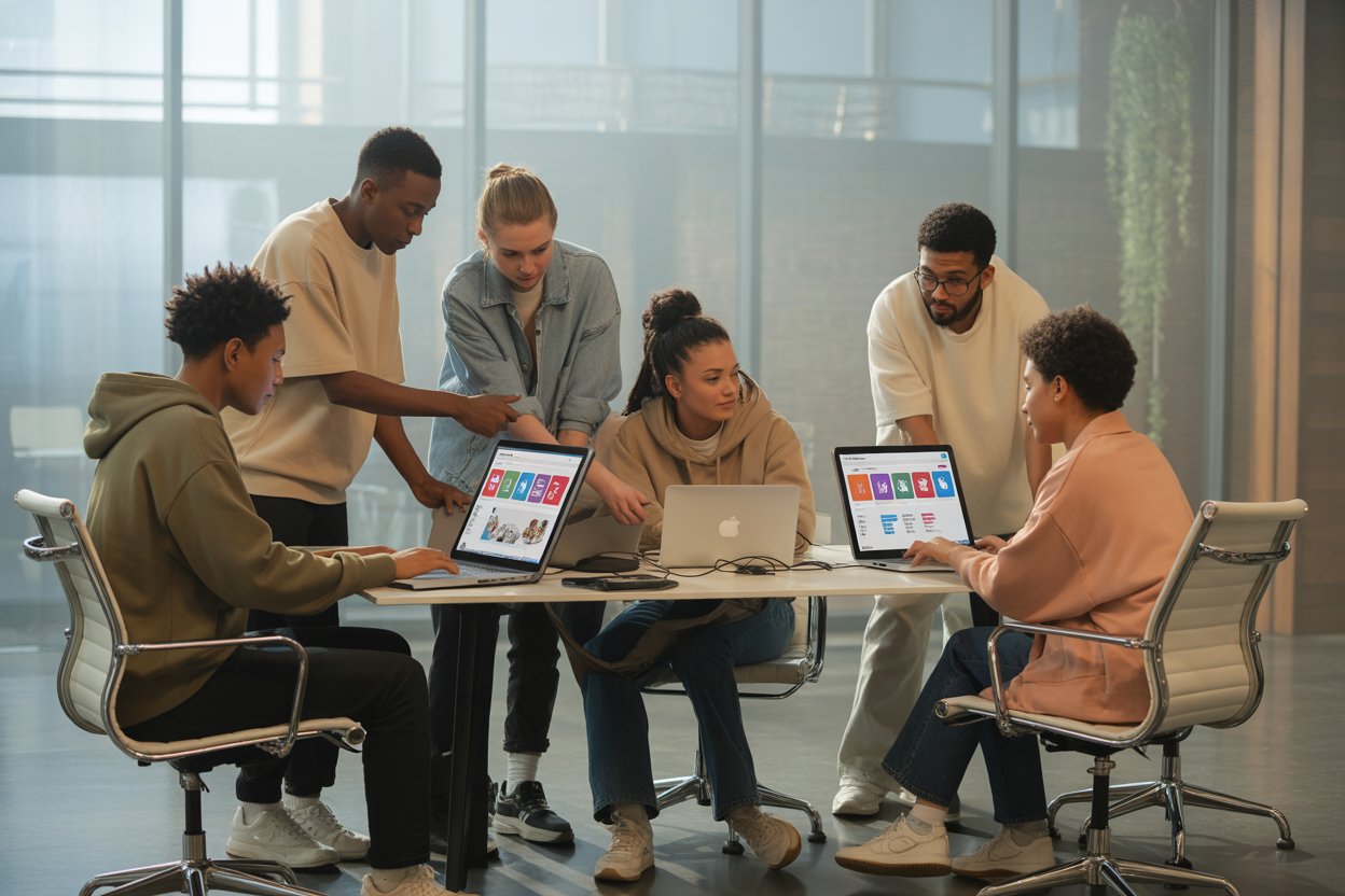 African American influencers reviewing influencer affiliate links on digital platforms